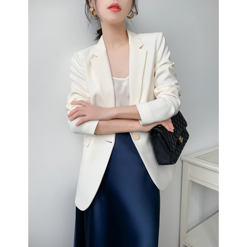 Ma's Jiamin Japan Imports Trinity acetate to Lean Suit Jacket Commuter Department