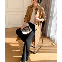Mas Jiamin Japan Imports a double woven full cotton tie belt with a long wind coat with a camel jacket