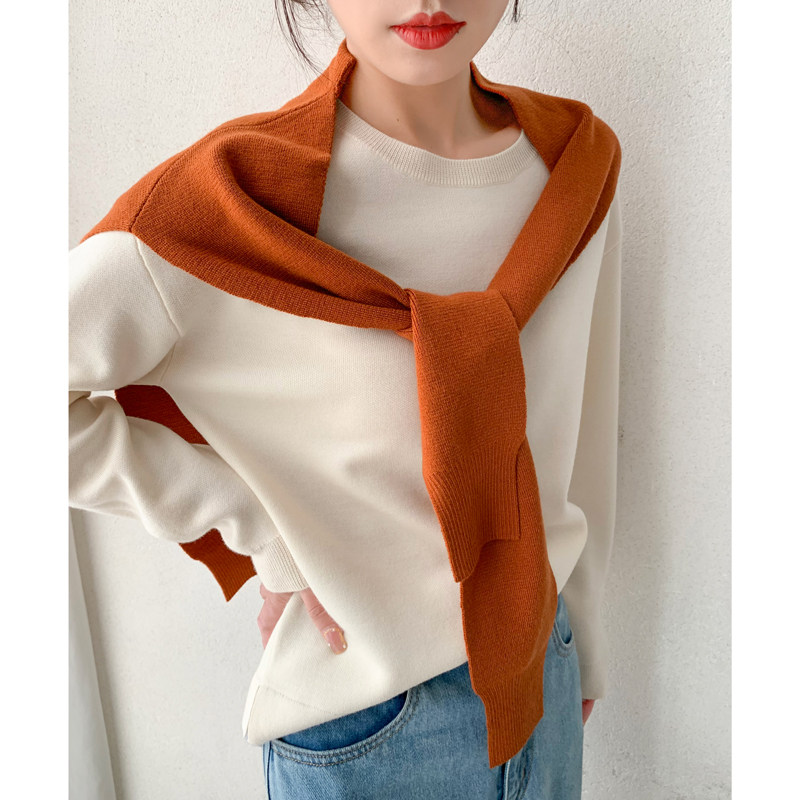 Ma's Jiamin Autumn Winter New Brand New Australia Group Out of Wool Blend Fashion Knit Cape 7 Color Optional