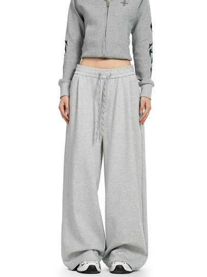 Verborgen American-Style Drawstring Sweatpants for Men 2025 New Loose Versatile Slimming Wide-Leg Casual Pants