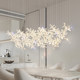 Crystal Chandelier Restaurant Lamp Flower Chandelier Light Luxury Italian Designer Dining Room Lamp High-end Art Bar Island Table Lamp