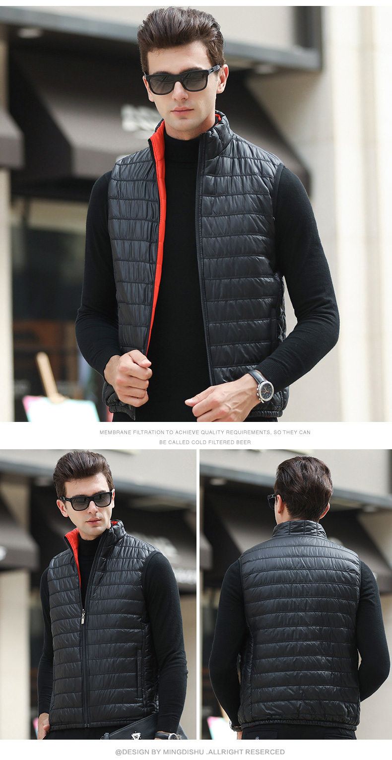 Áo khoác vest nam 2018 mới phiên bản Hàn Quốc thu đông xu hướng thể thao cổ áo mỏng vest cotton áo khoác nam áo ba lỗ gym