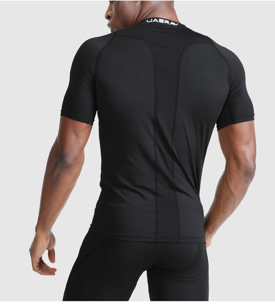 Баскетбольная майка, быстросохнущая приятная телу футболка для спортзала для тренировок, короткий рукав, в обтяжку, для бега, впитывает пот и запах 