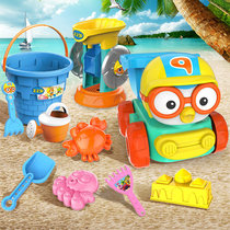 Children Beach Toy Suit Outdoor Seaside Sand Leaking Show Water Men And Women Kids Parenting Interactive Car Barrel Shovels Tool