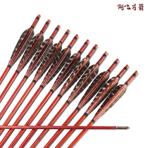 Chengfei Afei Bow Arrow Wood Arrow Traditional Bow and Arrow Shooting Sports Reverse Bow Arrow Ancient True Feather Arrow Branch