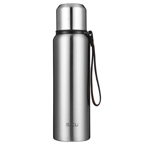 Вместительный и большой стакан, портативная чайная чашка подходит для мужчин и женщин из нержавеющей стали, нержавеющая сталь AISI 304, 1000 мл