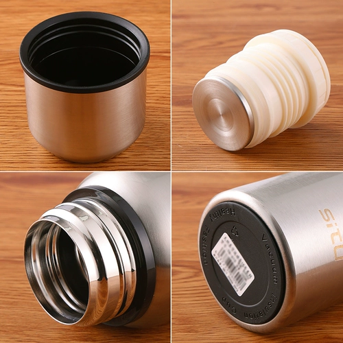 Вместительный и большой стакан, портативная чайная чашка подходит для мужчин и женщин из нержавеющей стали, нержавеющая сталь AISI 304, 1000 мл