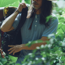 Melinu Wool Male Short Sleeve Pure Wool Henry Sweatshirt Outdoor Speed Dry Antibacterial Day Version Sports Casual T-Shirt Sweatshirt