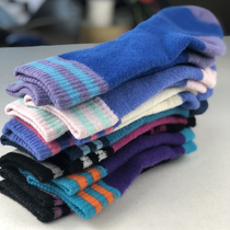 Nordic womens wool socks midcylinder thickened autumn and winter outdoor sports warm all hair circles no bony socks head fluffy softness