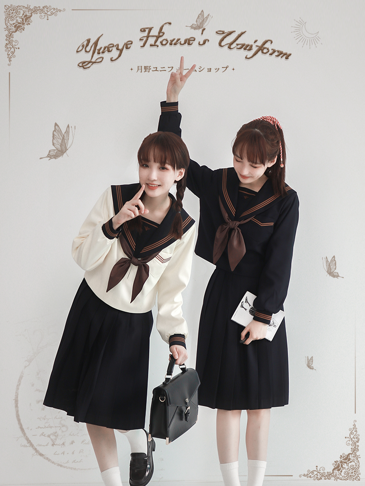 (12 18 20:00) Moonwild HOUSE Original genuine * tea plums * Twin Sub Sailor Suit Winter Wear JK-Taobao