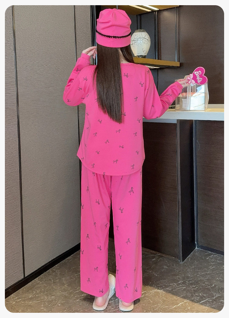 带帽子产妇纯棉吸汗月子服春秋产后哺乳类秋冬孕妇睡衣套装可外穿 — 19
