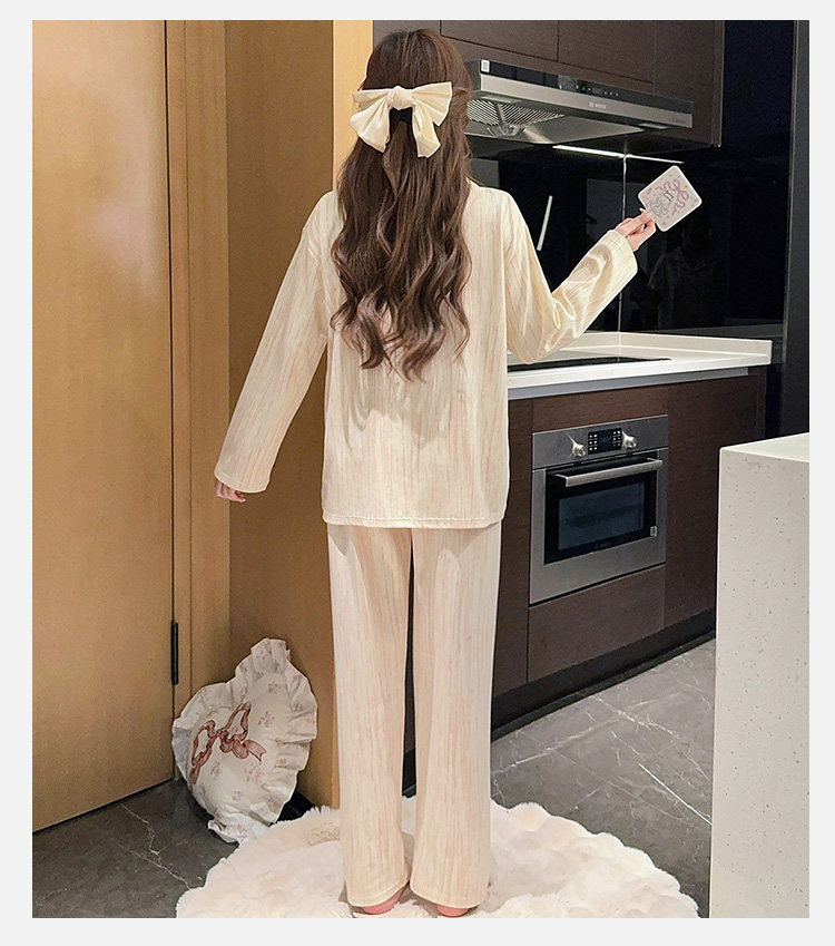 纯棉月子服秋冬产后哺乳睡衣女孕妇喂奶专用春秋产妇家居服可外穿 — 29