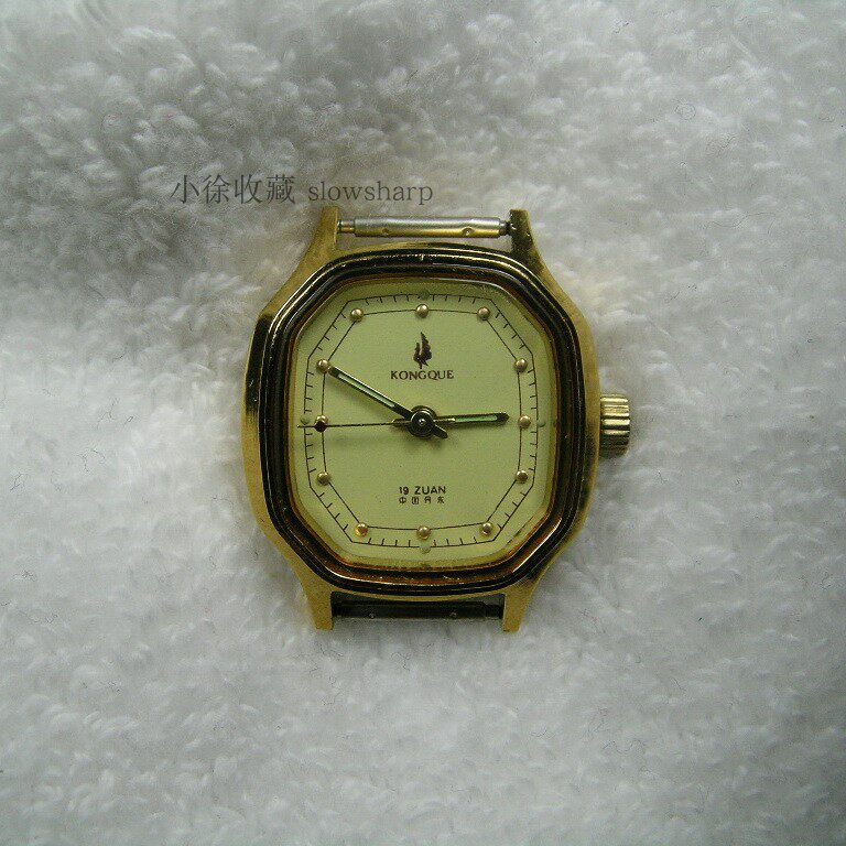 90s Jedi stock brand-new peacock hand mechanical lady watches square round point antique watches