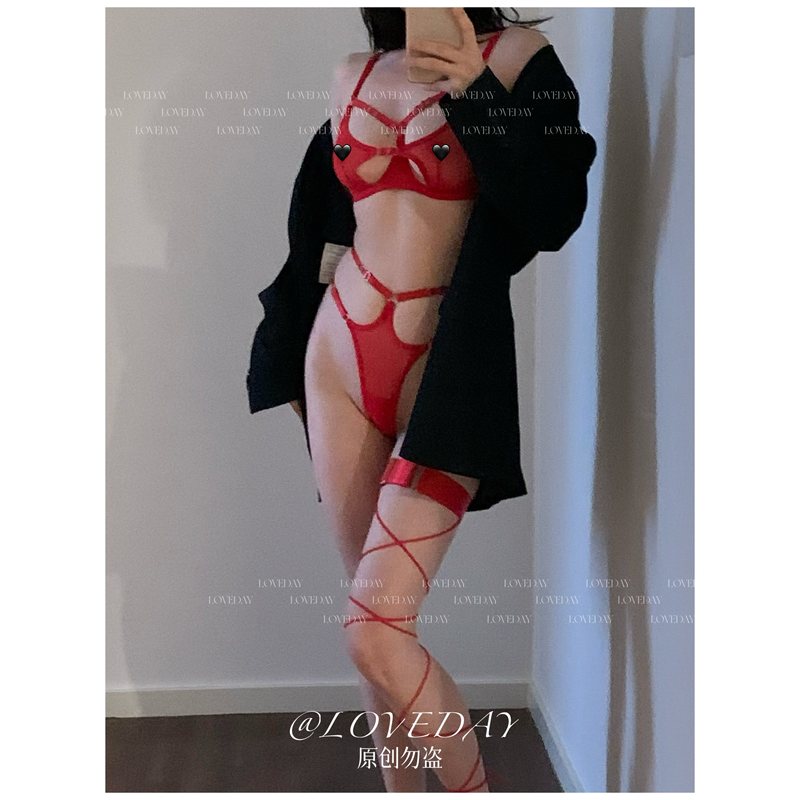 Renmeiluziye【Possible Nights】High-End Charming and Sexy Pure Desire Lace Garter Belt Bra Set Renmeiluziye【Possible Nights】High-End Charming and Sexy Pure Desire Lace Garter Belt Bra Set