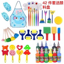 Childrens Fine Art Painting Tool DIY Mushroom Head Sponge Brush Nursery School Professional Early Teaching Graffiti EVA Suit