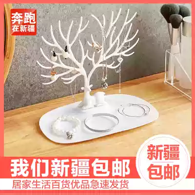 Earrings display rack desktop earrings ornaments storage box hanging necklace earrings earears earrings jewelry box rack Xinjiang