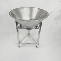 Stainless steel fillings with frame meat filling seasoning basin and stirring extra-large 60cm round basin special thickness deepening with frame basin