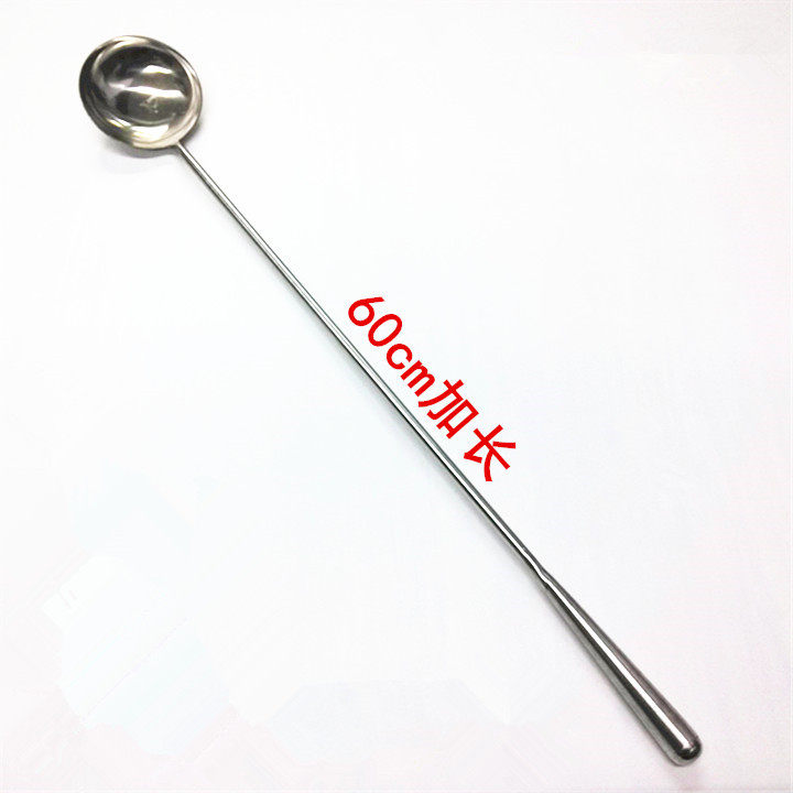 Non-magnetic stainless steel hotel chef frying spoon household long-handled cooking spoon pot shovel canteen with soup spoon oil spoon