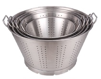Stainless Steel Filter Drain Basket Drain Basin Vegetable Filter Vegetable Basket Wash Vegetable Basin Frosted Steel Commercial Household Drain Bucket
