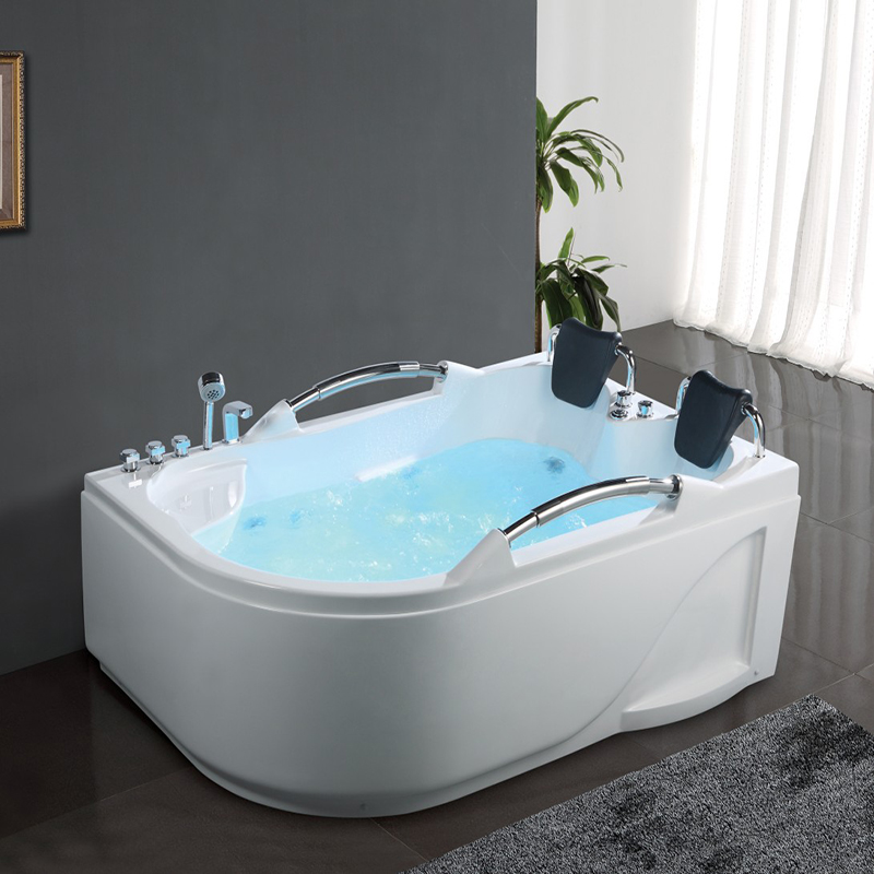 Manufacturer Direct independent style single double bathtub 1 6 1 7 1 8 m thermostatic heating surf massage color lights