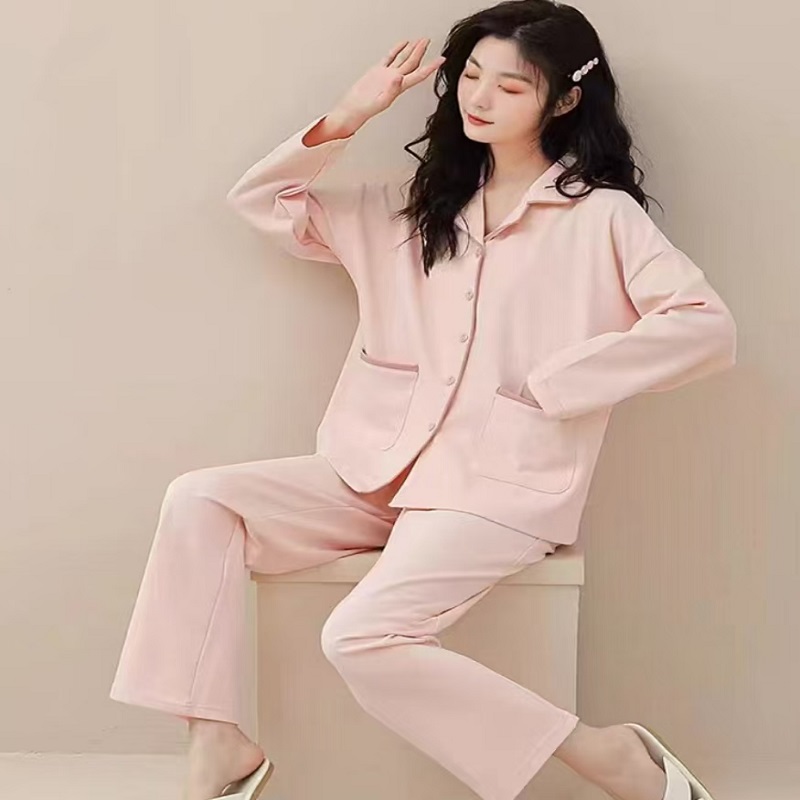 纯棉睡衣女春秋季长袖