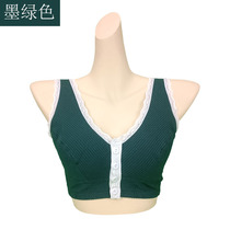 Hongliang boutique (specially designed for middle-aged and elderly mothers) beautiful wind front buckle underwear lace without steel ring