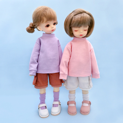 taobao agent Universal sweatshirt, T-shirt, colored top, doll, clothing, long sleeve, scale 1:6, 30cm