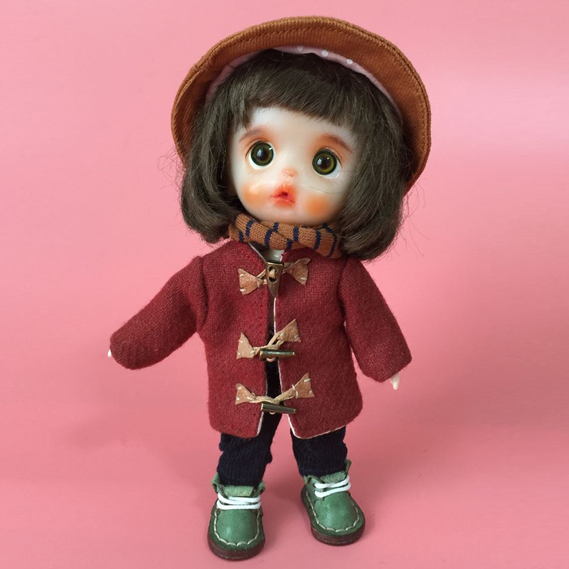 ob11 baby clothes woolen plush coat bjd sister GSC body egg soft pottery doll coat model clothes