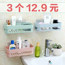 Creative non-perforated toilet shelf kitchen plastic wall Wall Wall toilet toilet toilet debris storage rack