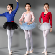 Fall and Winter Childrens Dance Fighter Costume Young Kids Costume Sweater Out with Long Sleeve Stress Winter Ballet Shawl
