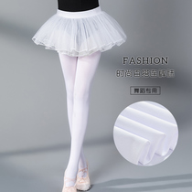 Childrens pantyhose spring and autumn thin girls practice white stockings summer baby dance socks