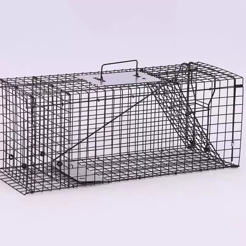 Кошачья клетка для гуманного спасения собак, автоматическая искусственная клетка для ловли домашних кошек, большая наружная клетка для бездомных диких кошек