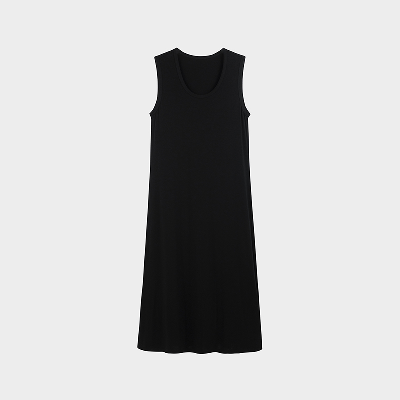 Miss Couleur Simple Sleeveless High-End Vest Dress with Long Skirt Underneath, Etc. (Product Code: Mc26Ss058)