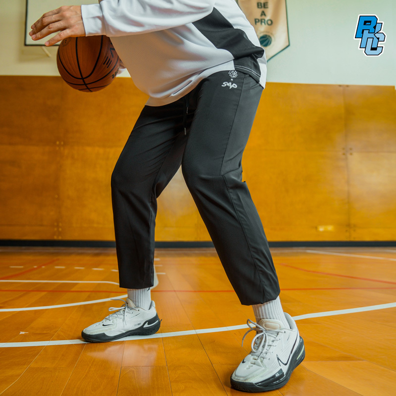 Bkcxzice Authentic Basketball Pants Black Jogger Sports Pants Nine-Tenths Length New American Style Quick-Drying Sweatpants for Men