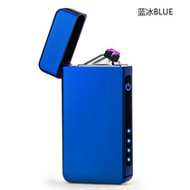 Direct selling charging gift lighter USB trendy windproof advertising private induction fingerprint for men