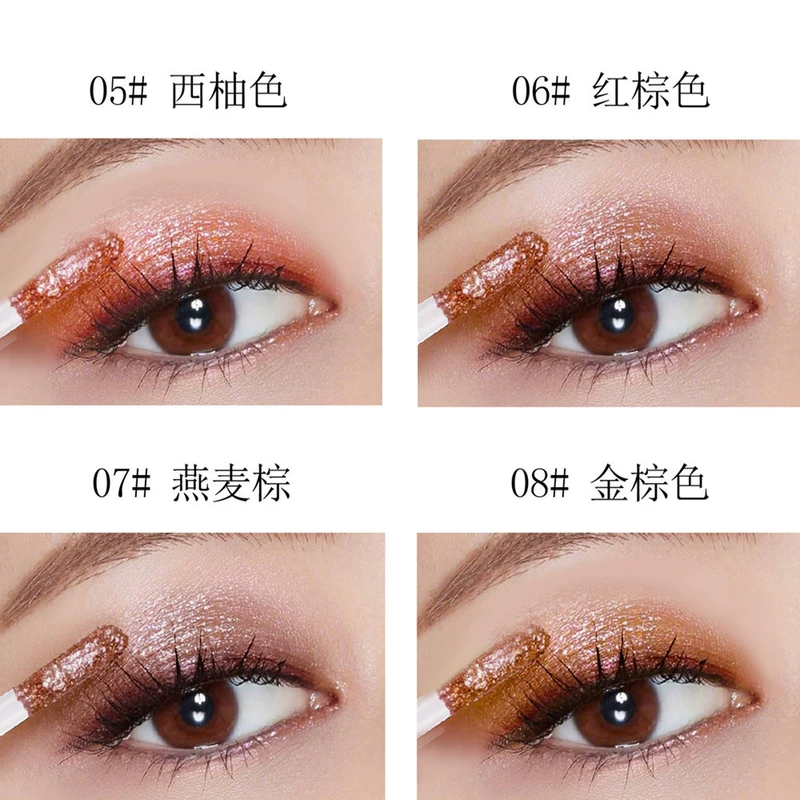 Phấn mắt dạng lỏng Heng Phường Chất lỏng được khuyên dùng Trứng Shiny Diamond Liquid Eye Shadow Lying Silkworm Eye Drops Eye Makeup 10 Bộ - Thuốc nhỏ mắt