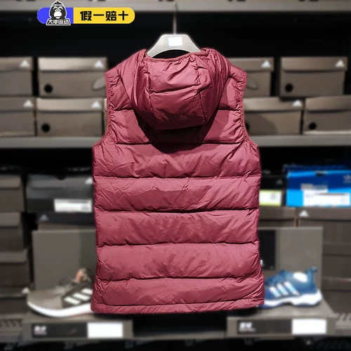 Adidas, жилет с пухом, демисезонный дорожный спортивный костюм, удерживающая тепло майка топ, куртка