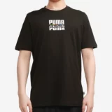 Puma, спортивная летняя футболка для спортзала, короткий рукав, для бега, свободный крой