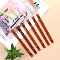 Bookmark creative simple literary classical Chinese romantic Su lettering Bamboo bookmark students with birthday inspirational gift