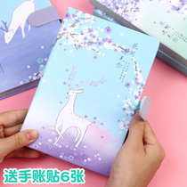 Book Simple ins style literary and art small fresh hard surface magnetic buckle hand ledger Students use portable thickened notebook