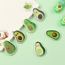 Eraser Creative cartoon cute fresh avocado shape erasable eraser Special childrens school supplies for students