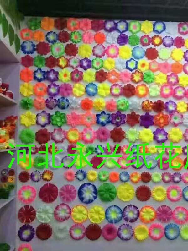 Various Types of Artificial Silk Flower Pieces, Fabric Flower Pieces, Funeral and Burial Supplies, Wreath Materials, Ten-Petal, Hexagonal, Thick Kapok