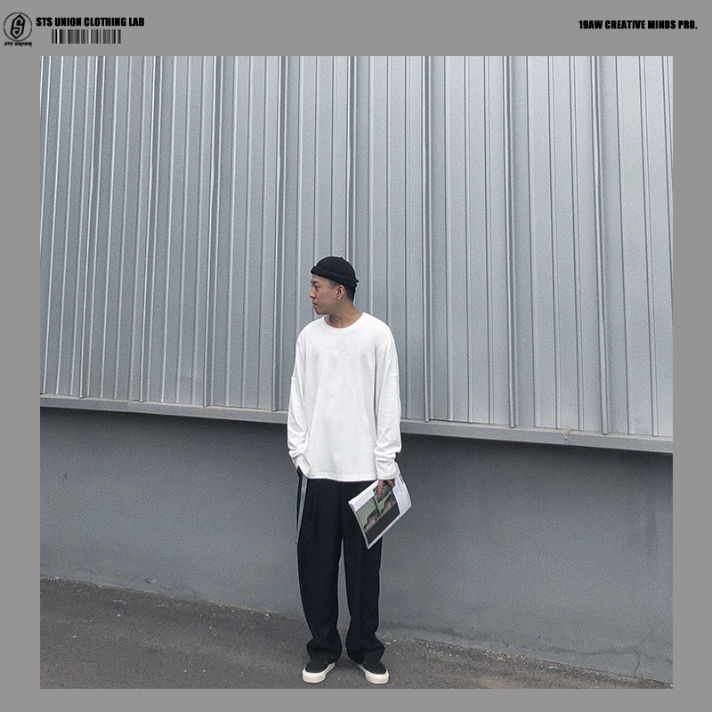[STS] Đinh quạt cải tiến mô hình lỏng lẻo retro phong cách Harajuku Hàn Quốc nhỏ quần dài thẳng cũ quần thể dục