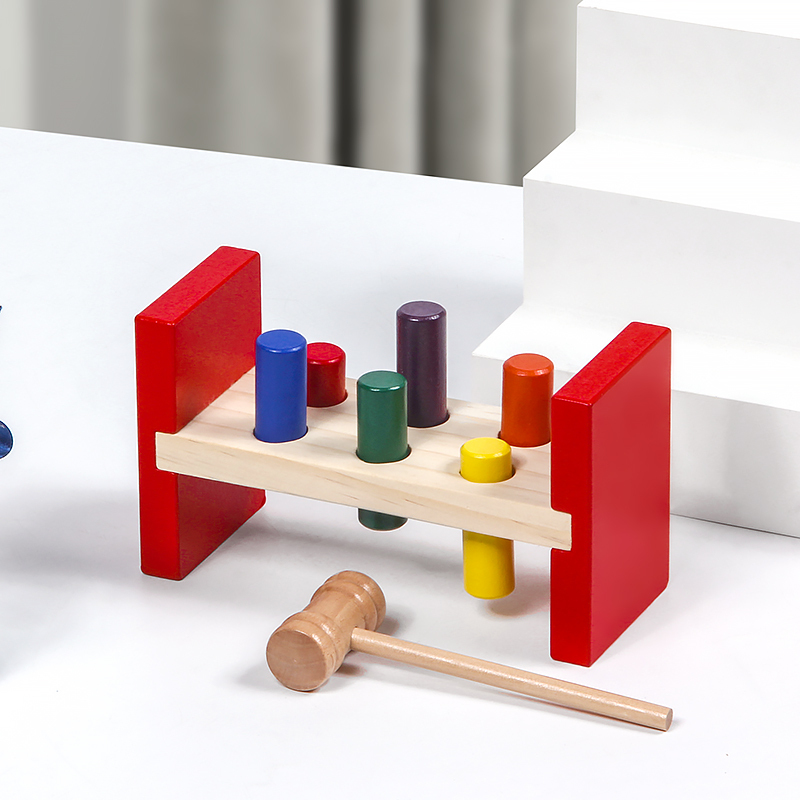 Wooden Hammering Platform, Hammering and Tapping Platform, Hand-Eye Coordination Training, Montessori Kidsren's Educational Early Education Toys Wooden Hammering Platform, Hammering and Tapping Platform, Hand-Eye Coordination Training, Montessori Kidsren's Educational Early Education Toys