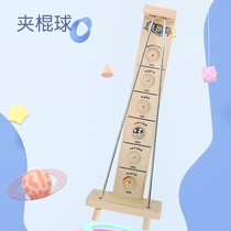 Wooden hockey childrens early teaching center puzzle toy tabletop game teaching hand - eye coordination training