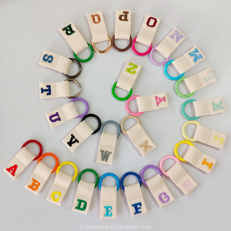 Korean Macaron 26-Letter Alphabet Pendant Couple Name Lanyard Backpack Outdoor Keychain Luggage Pendant Korean Macaron 26-Letter Alphabet Pendant Couple Name Lanyard Backpack Outdoor Keychain Luggage Pendant
