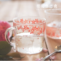 Sakura Animal Series High Temperature Glass Couples Creative Design Cup zakka Hand-blown Japanese