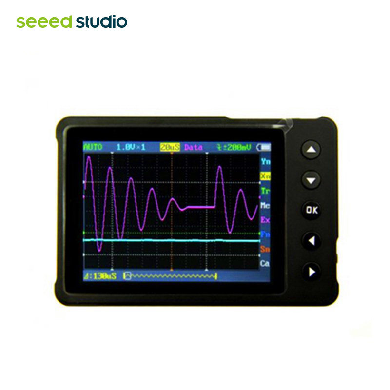 Seeed studio DSO Nano v3 hands mini digital storage oscilloscope color screen