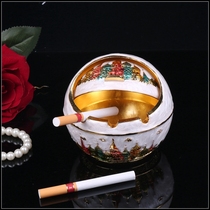 Color Metal Alloy Enamel Drop Glue Handicraft Swing Piece Ashtrays Big castle European-style creative personality Hotel