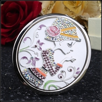 Russian Ambience Crafts Bifacial Makeup Mirror Beauties Castle Swan Multiple Patterns Optional Birthday Wedding Celebration Gift